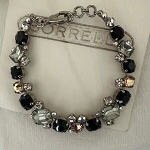 Black and Silver Crystal Bracelet